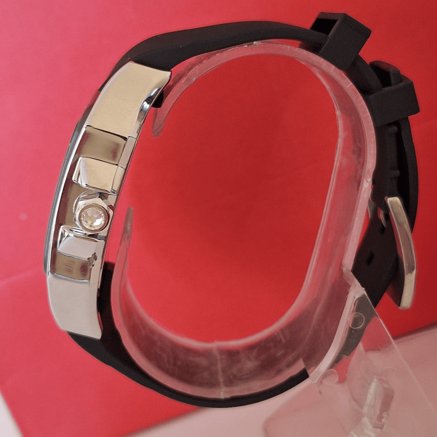 Cartier Santos Black Rubber Strap
