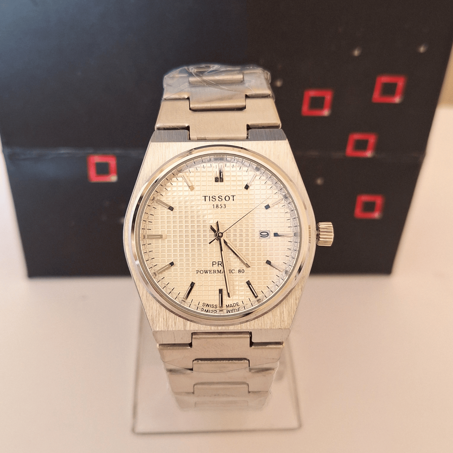 Tissot PRX ظهر شفاف