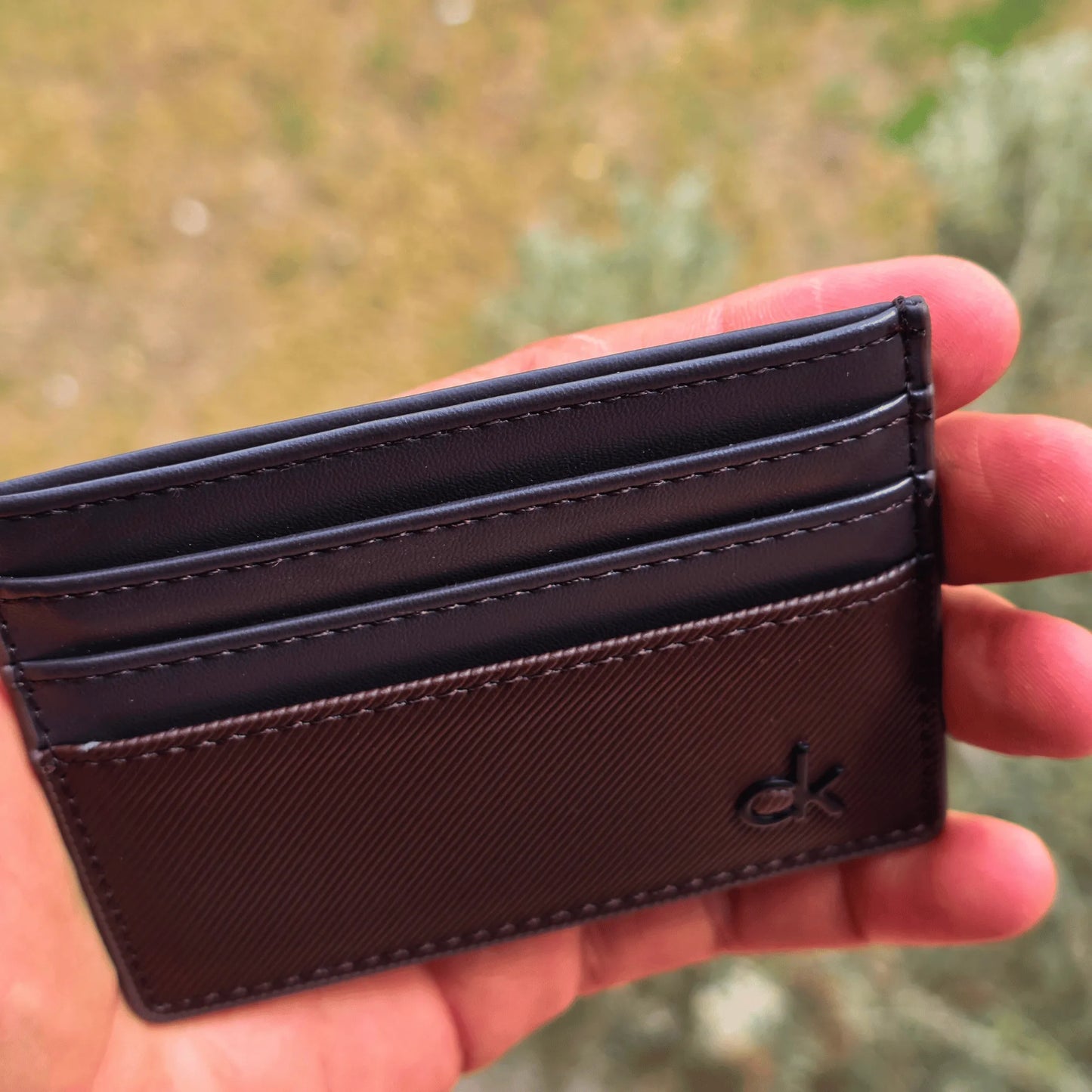 Calvin Klein brown card holder