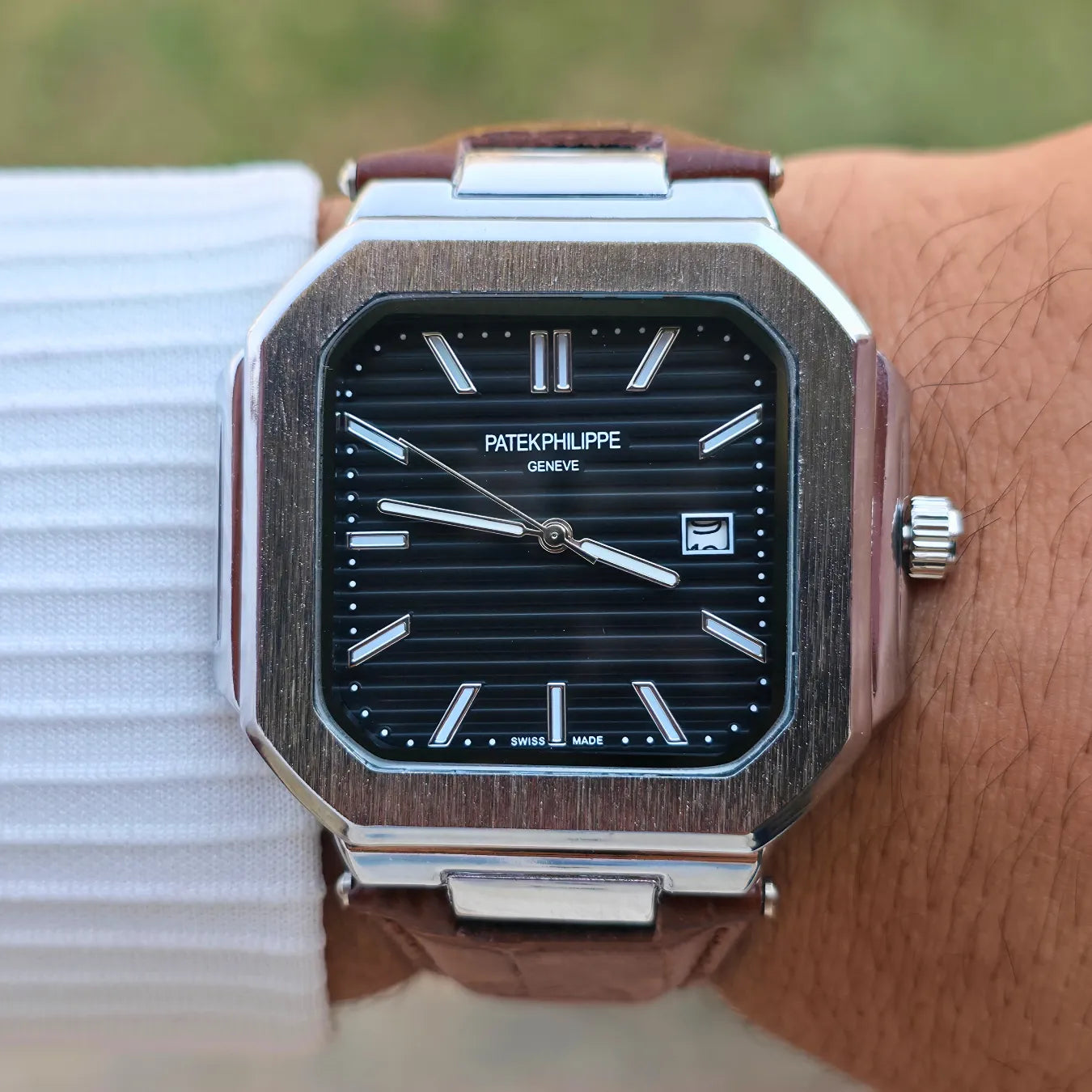 Patek Philippe Square Leather Strap