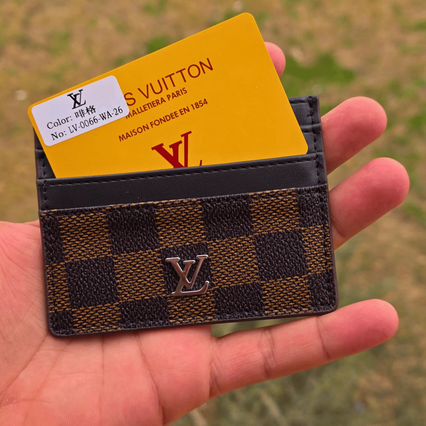 Louis vuitton brown card holder