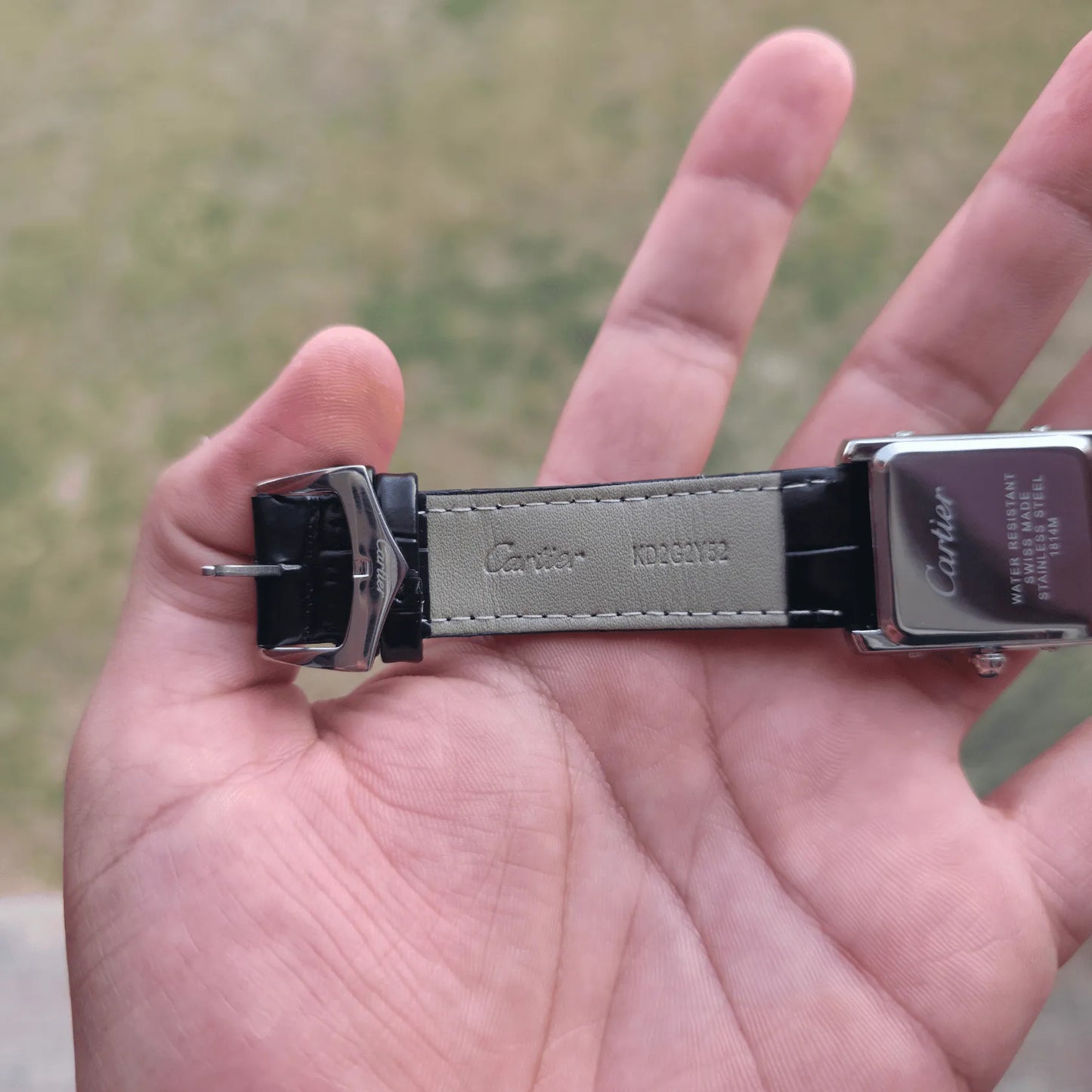 Cartier Tank Leather Black - Black