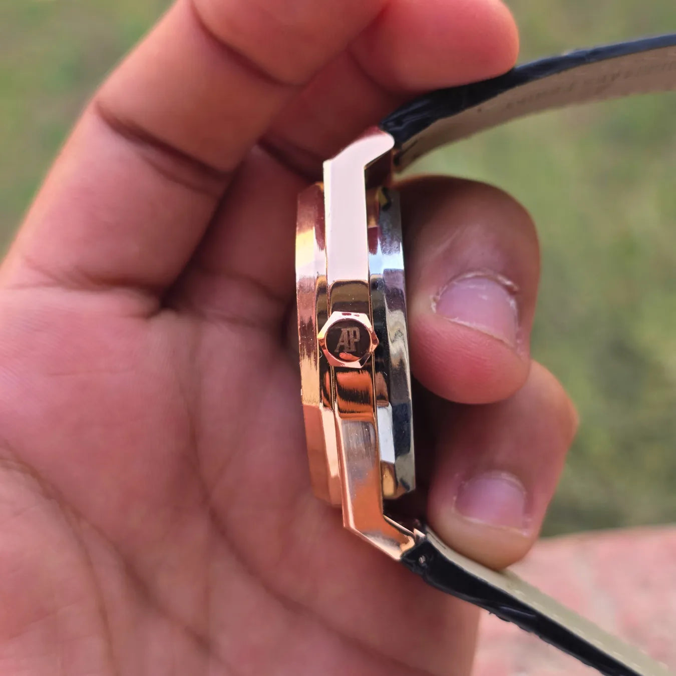 Royal Chrono Leather Watch