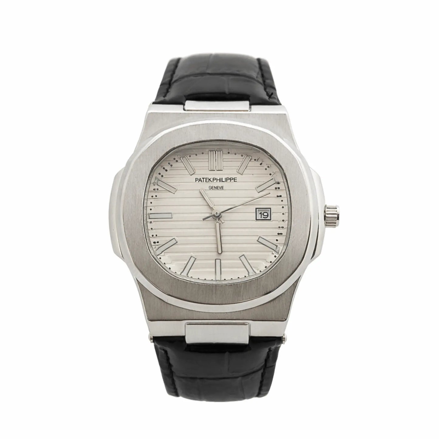 Patek Philippe Leather Strap White- Back