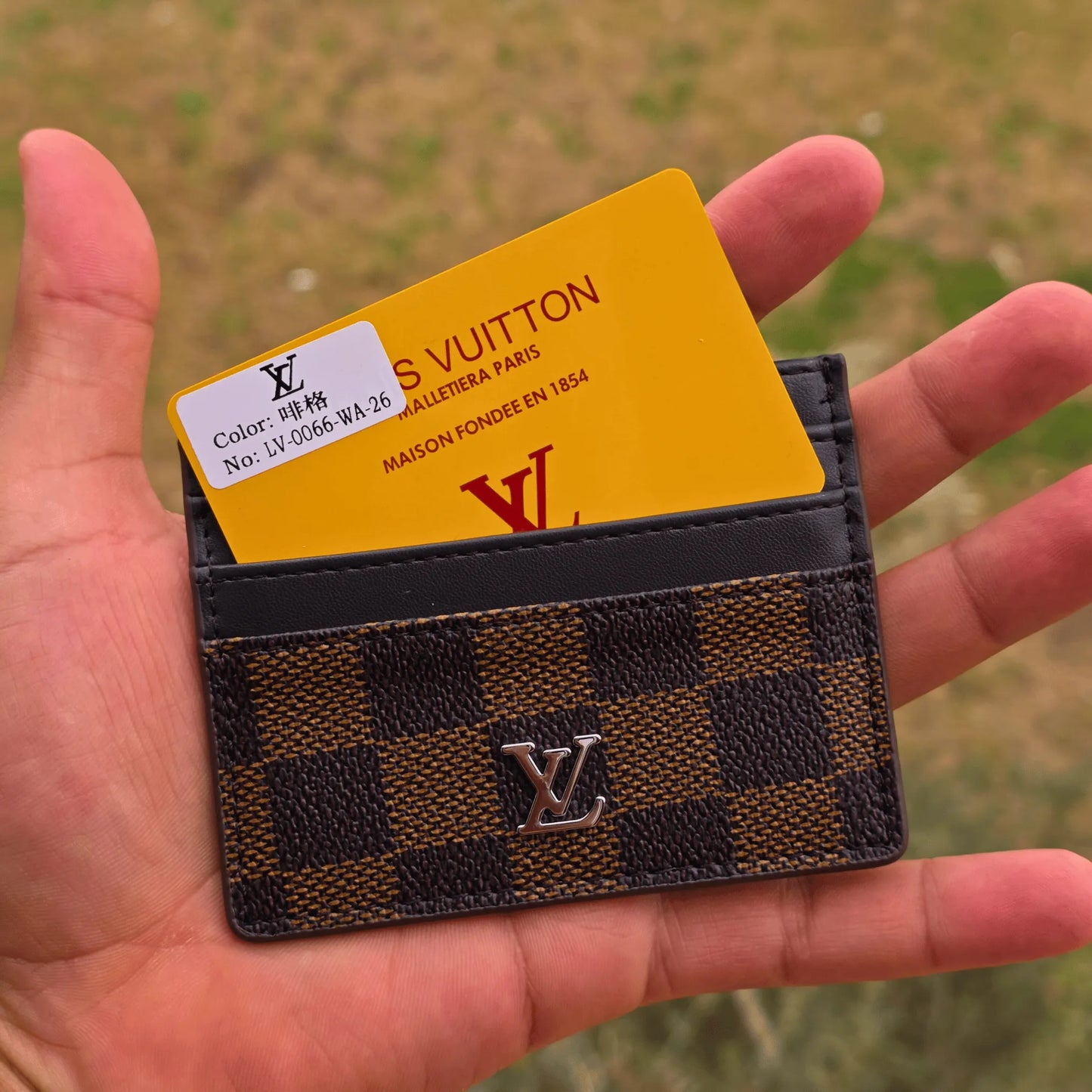 Louis vuitton brown card holder