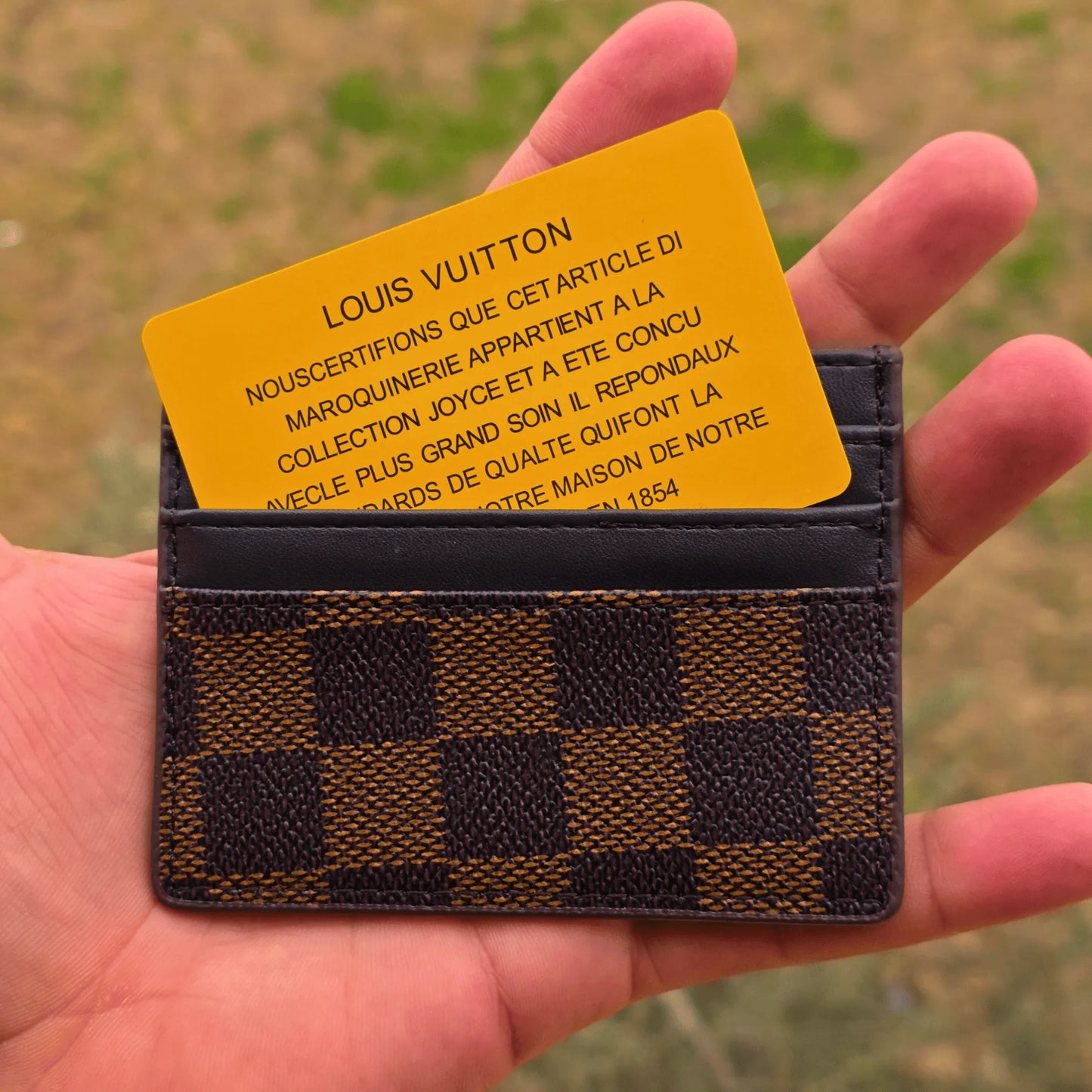 Louis vuitton brown card holder