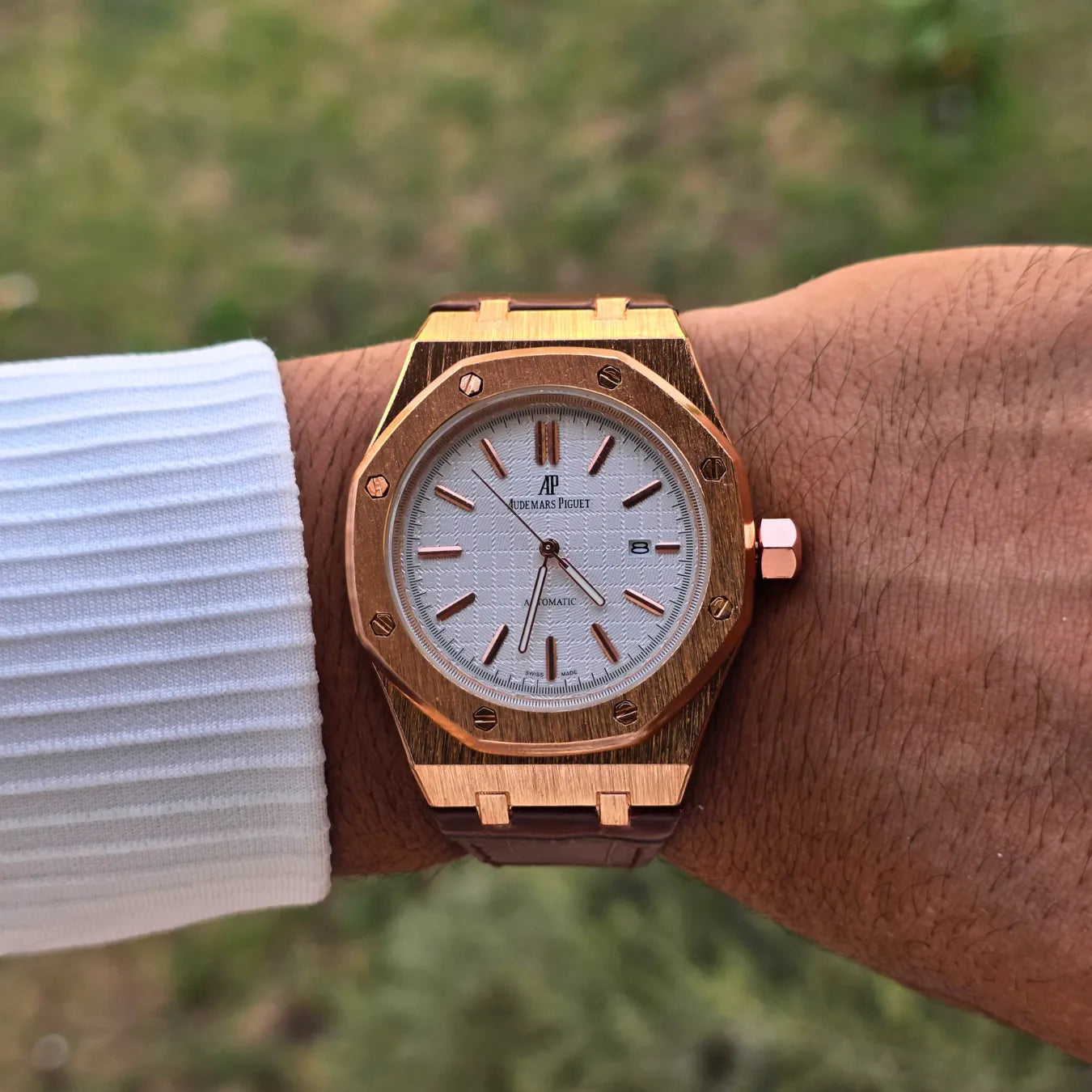Royal Chrono Leather Watch