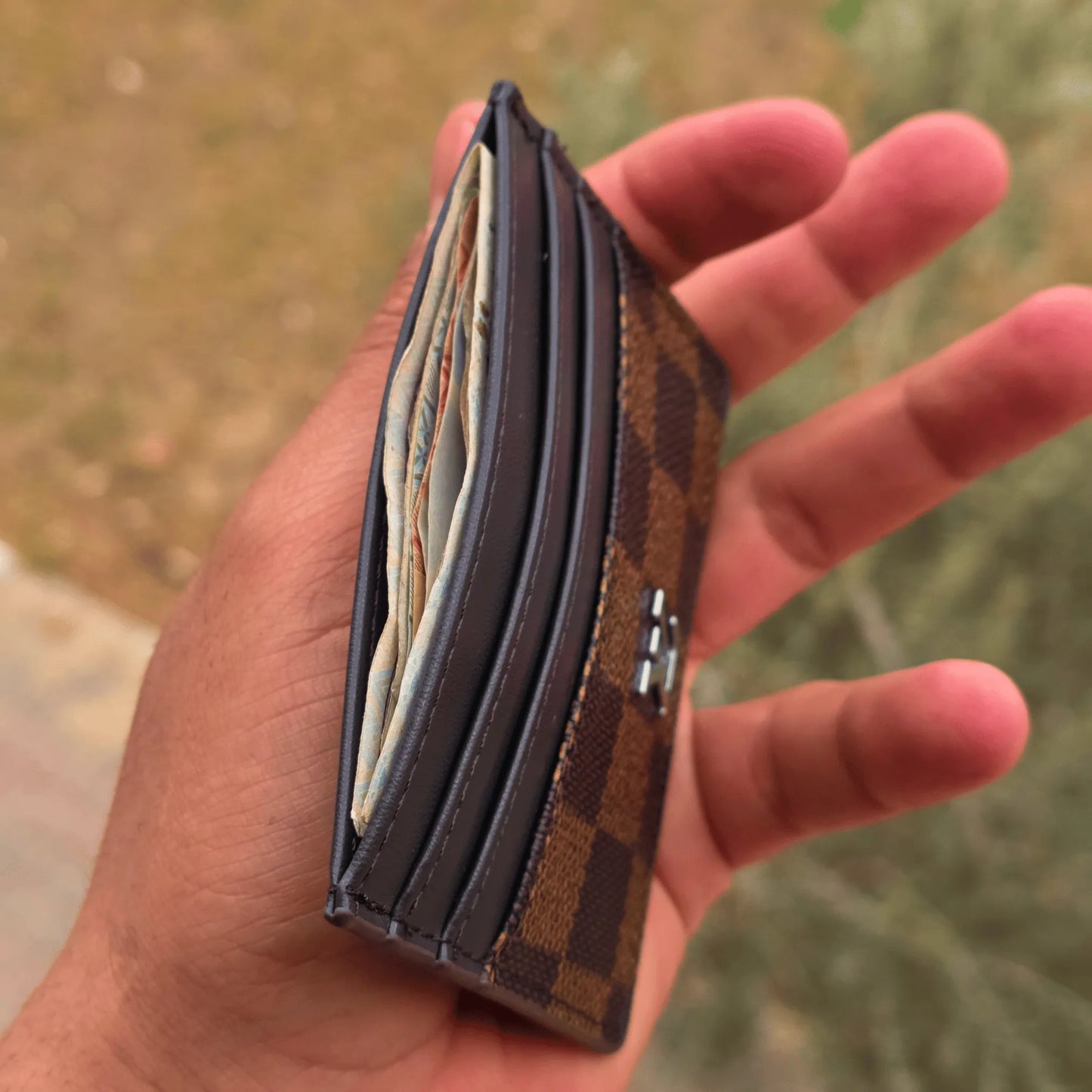 Louis vuitton brown card holder