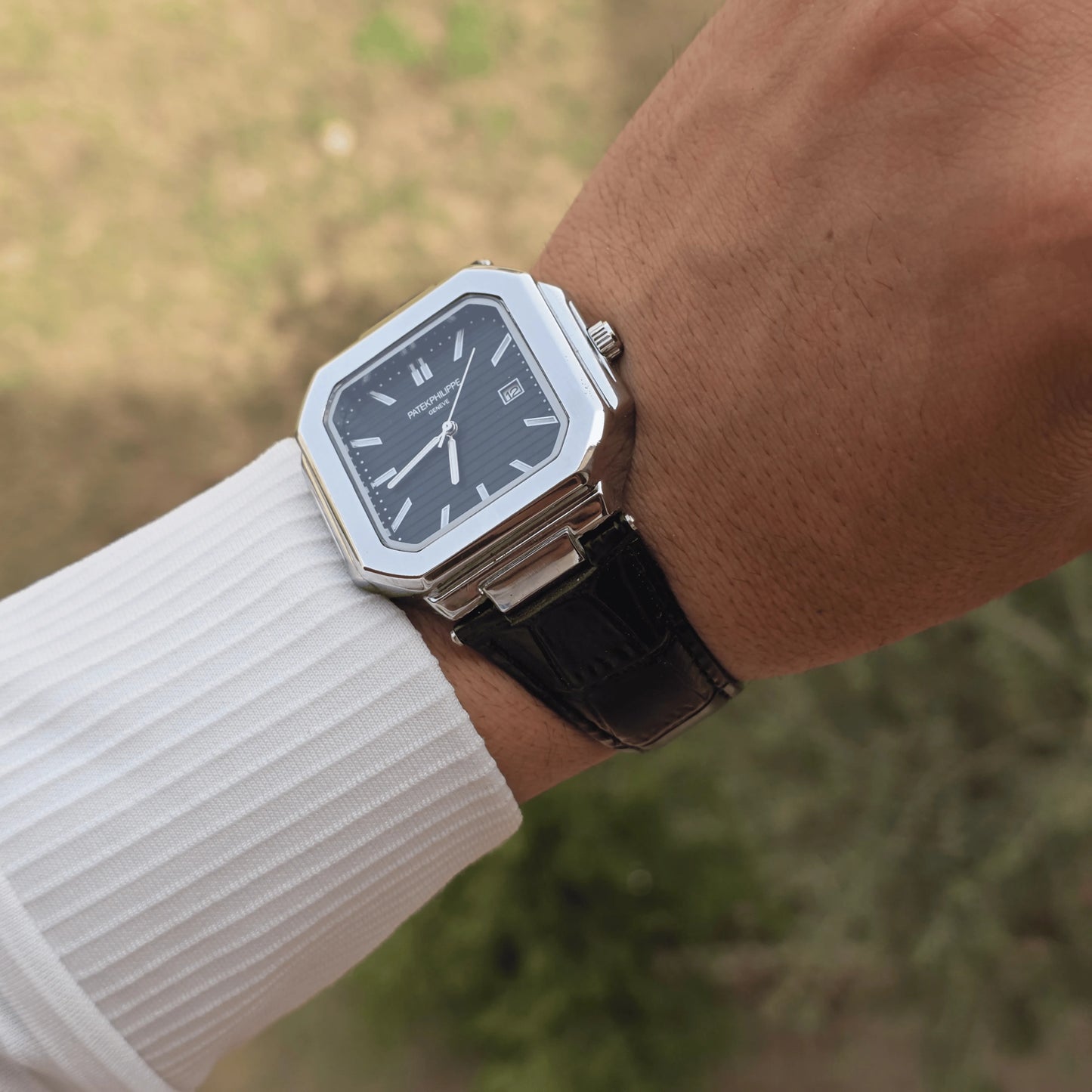 Patek Philippe Square Leather Strap