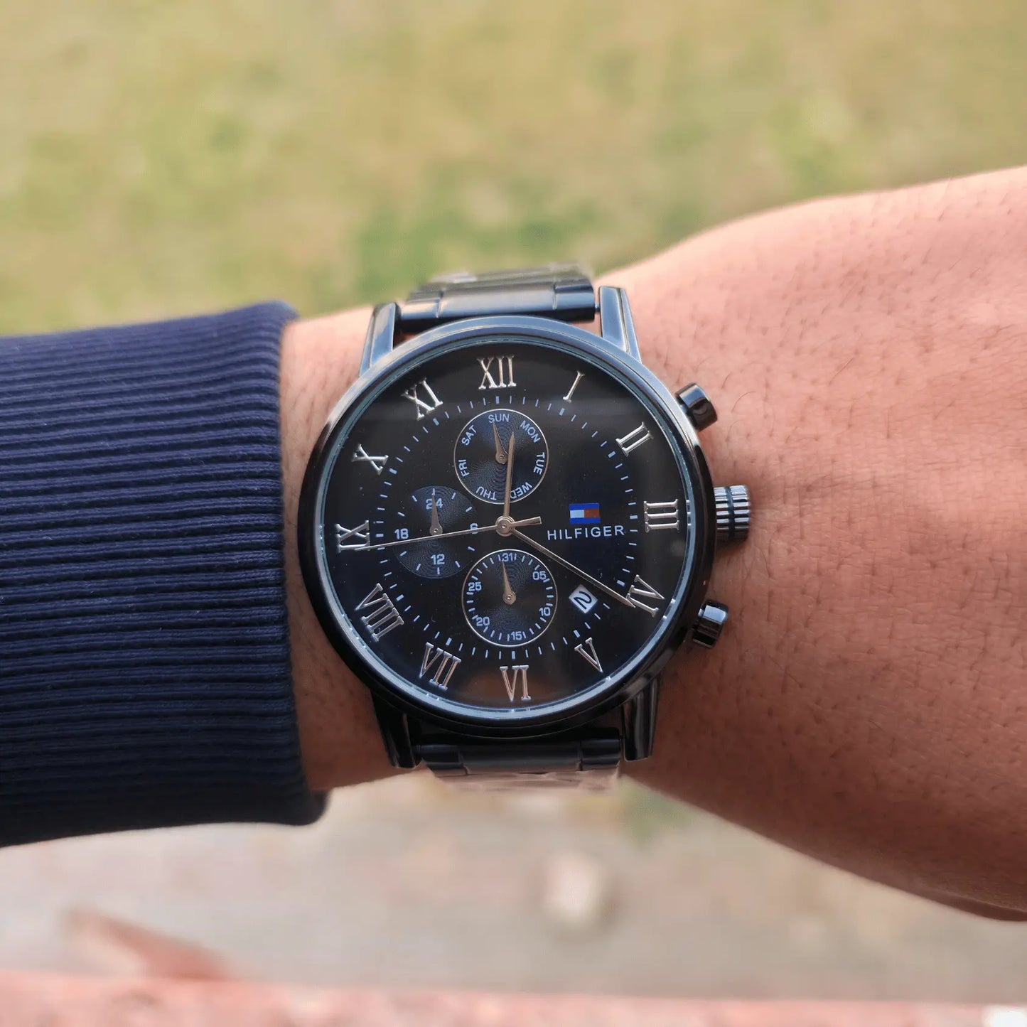 Tommy Metal Watch Black-Black