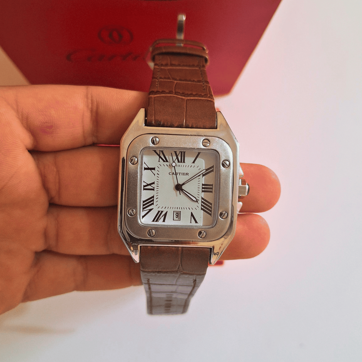 Cartier Santos Leather