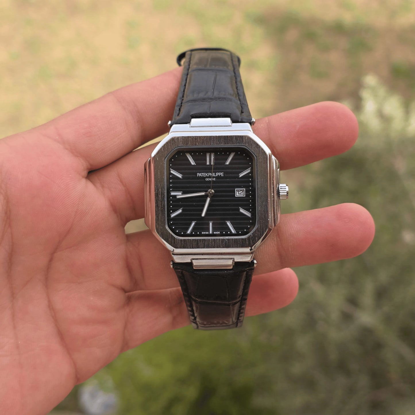 Patek Philippe Square Leather Strap