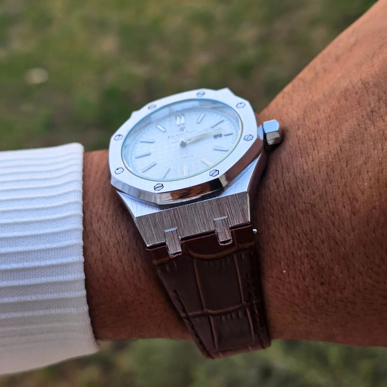 Royal Chrono Leather Watch