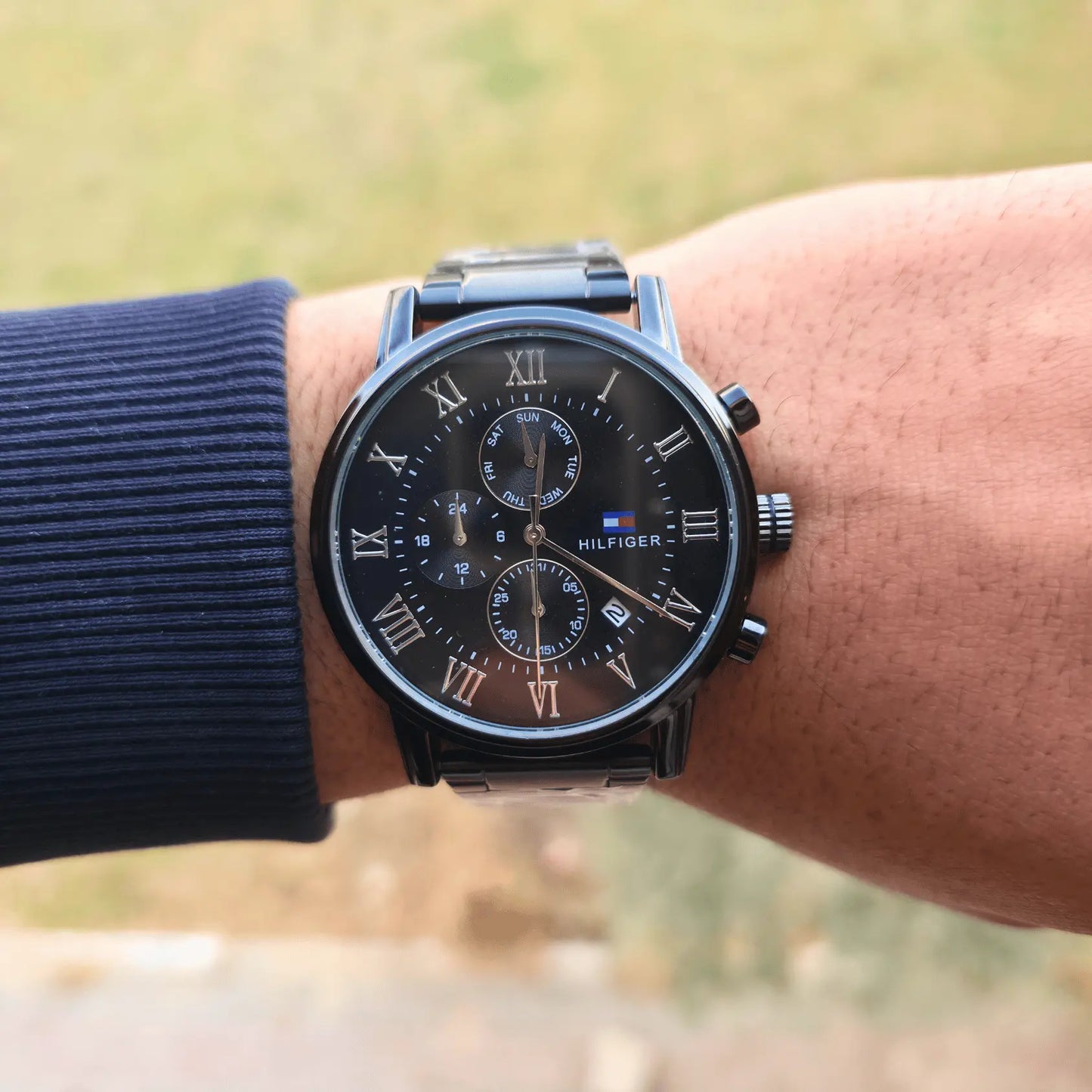 Tommy Metal Watch Black-Black