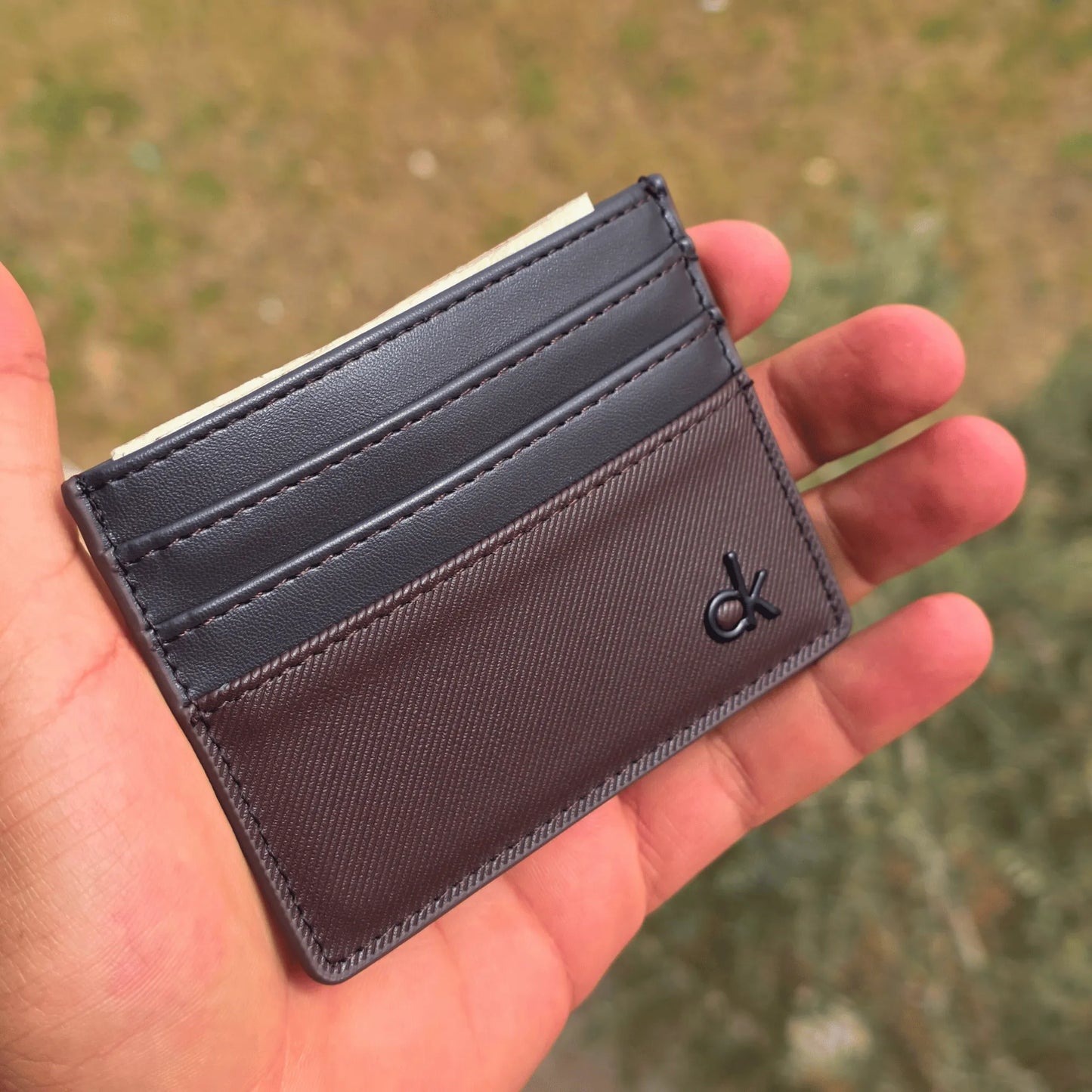 Calvin Klein brown card holder