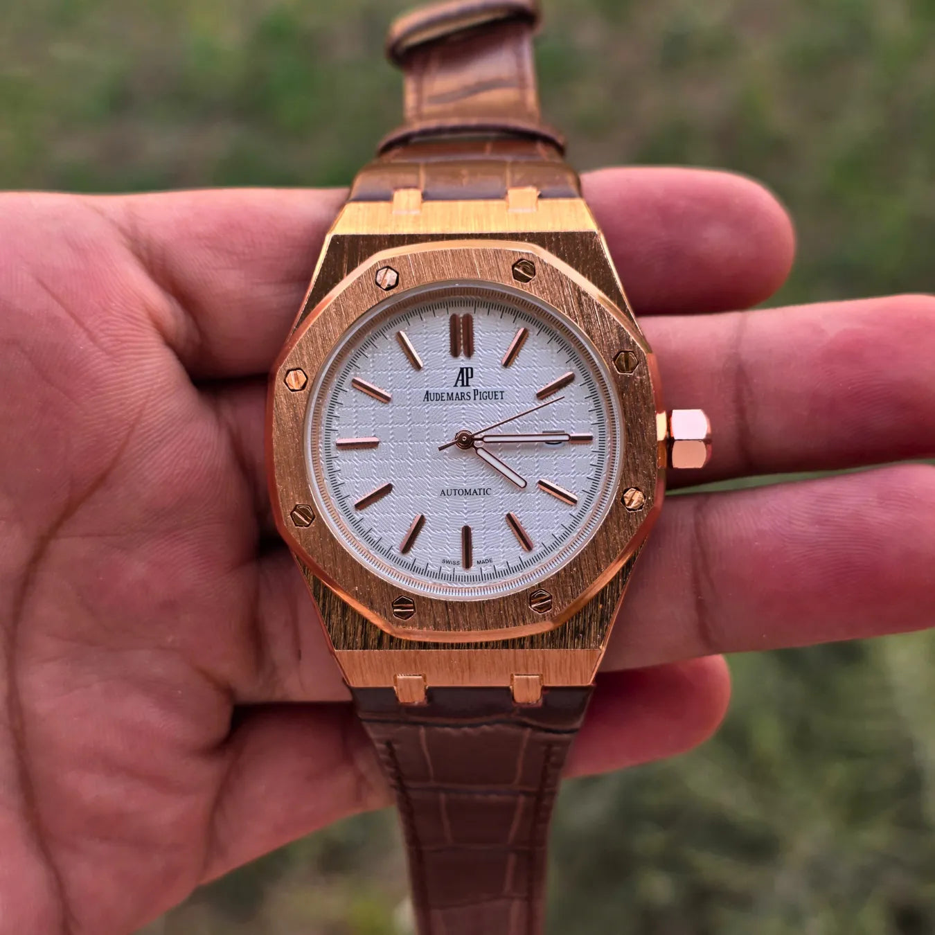 Royal Chrono Leather Watch