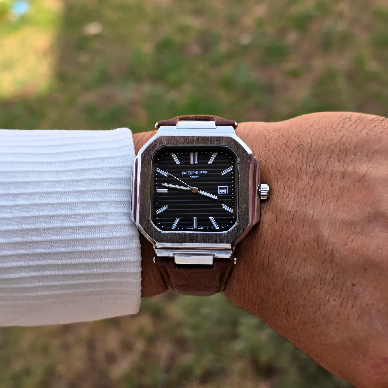 Patek Philippe Square Leather Strap