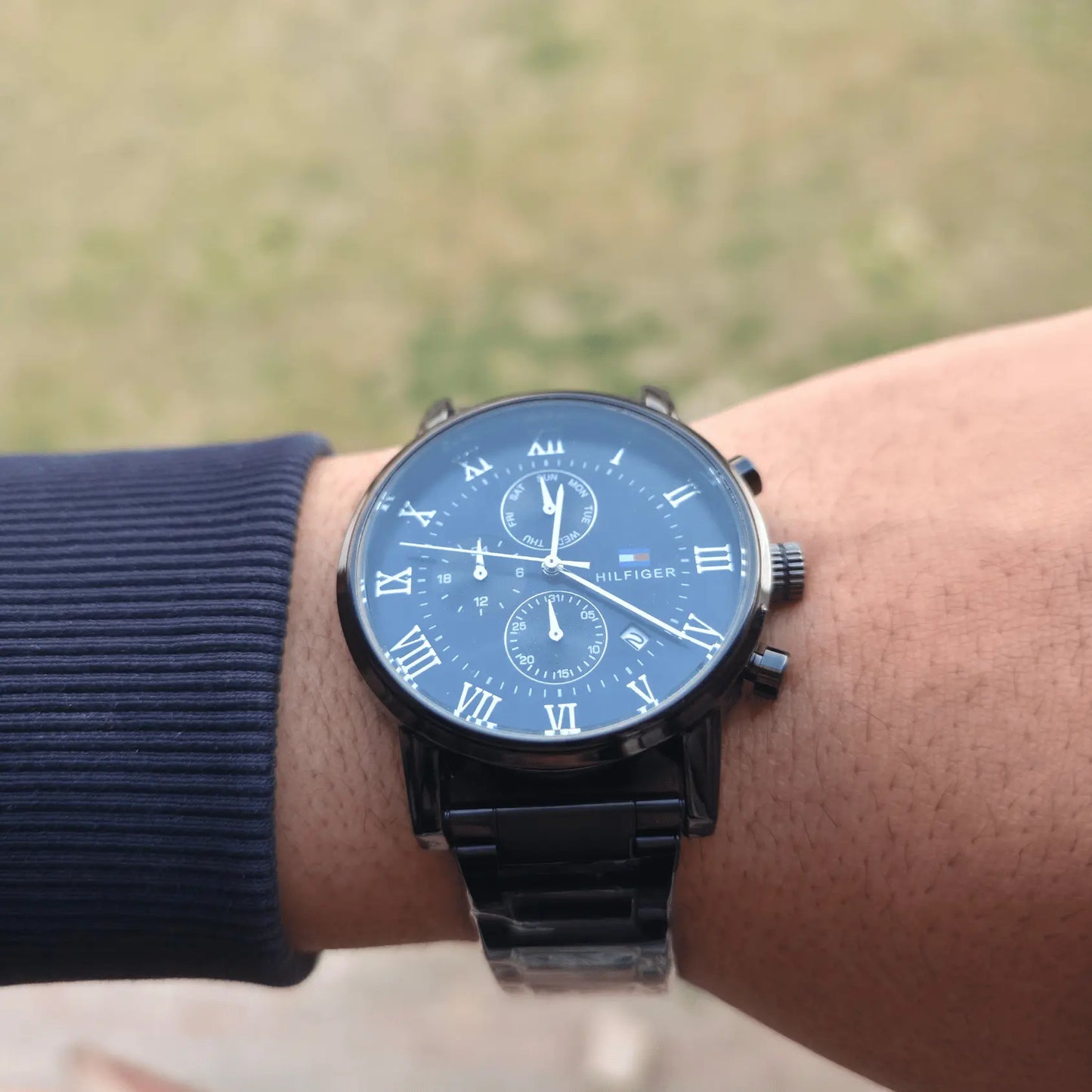 Tommy Metal Watch Black-Black