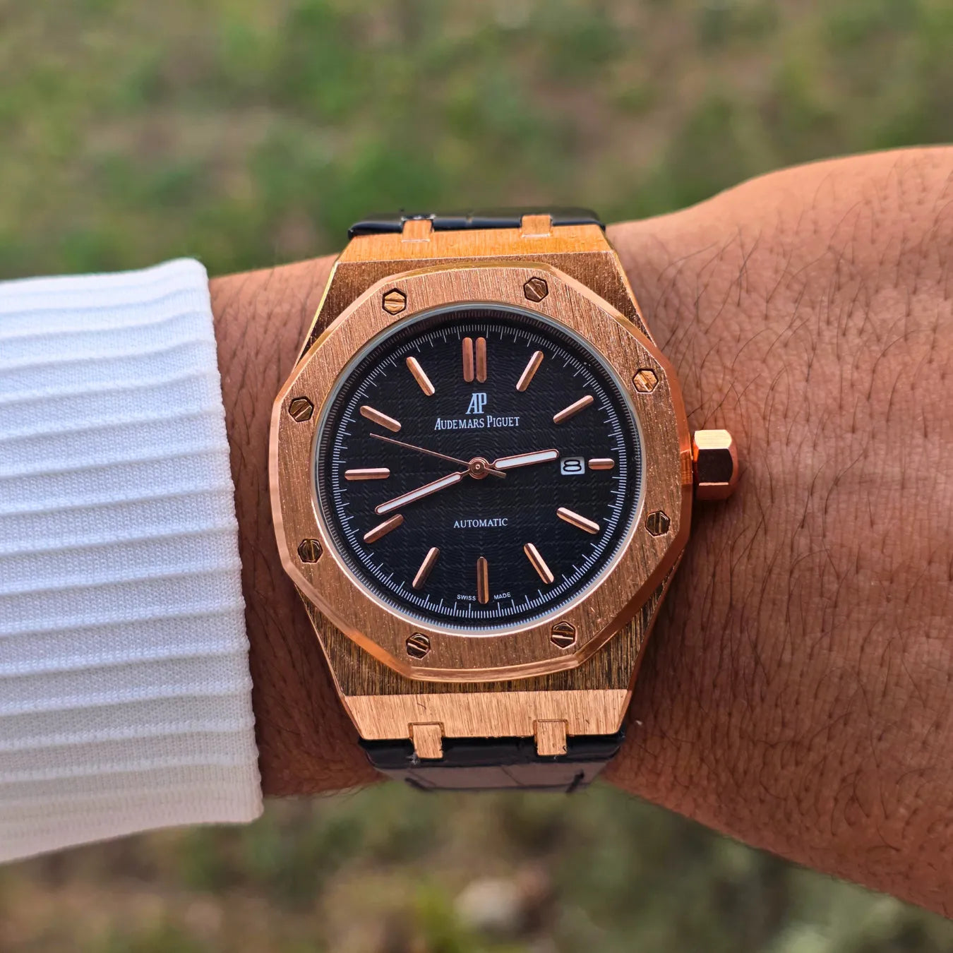 Royal Chrono Leather Watch