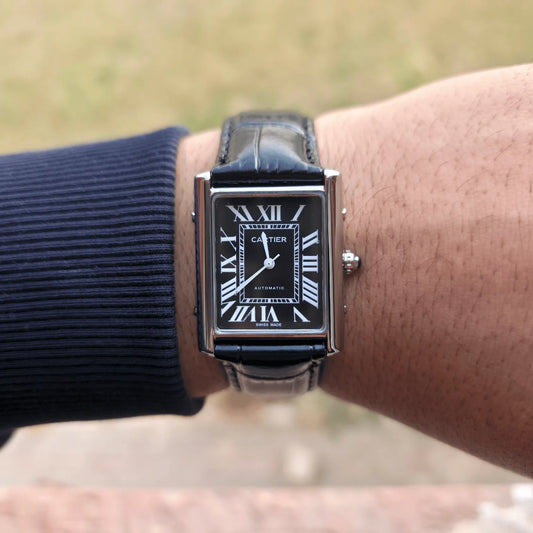 Cartier Tank Leather Black - Black