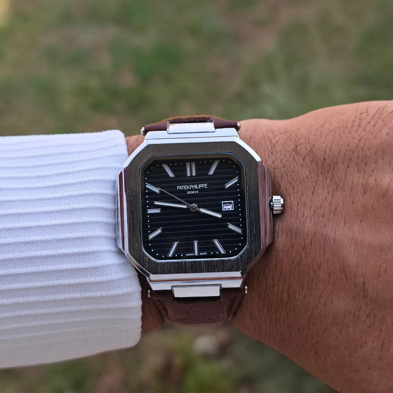 Patek Philippe Square Leather Strap