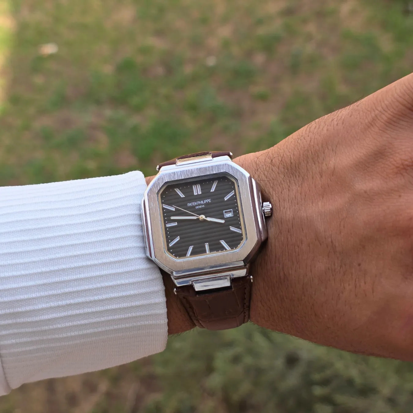 Patek Philippe Square Leather Strap