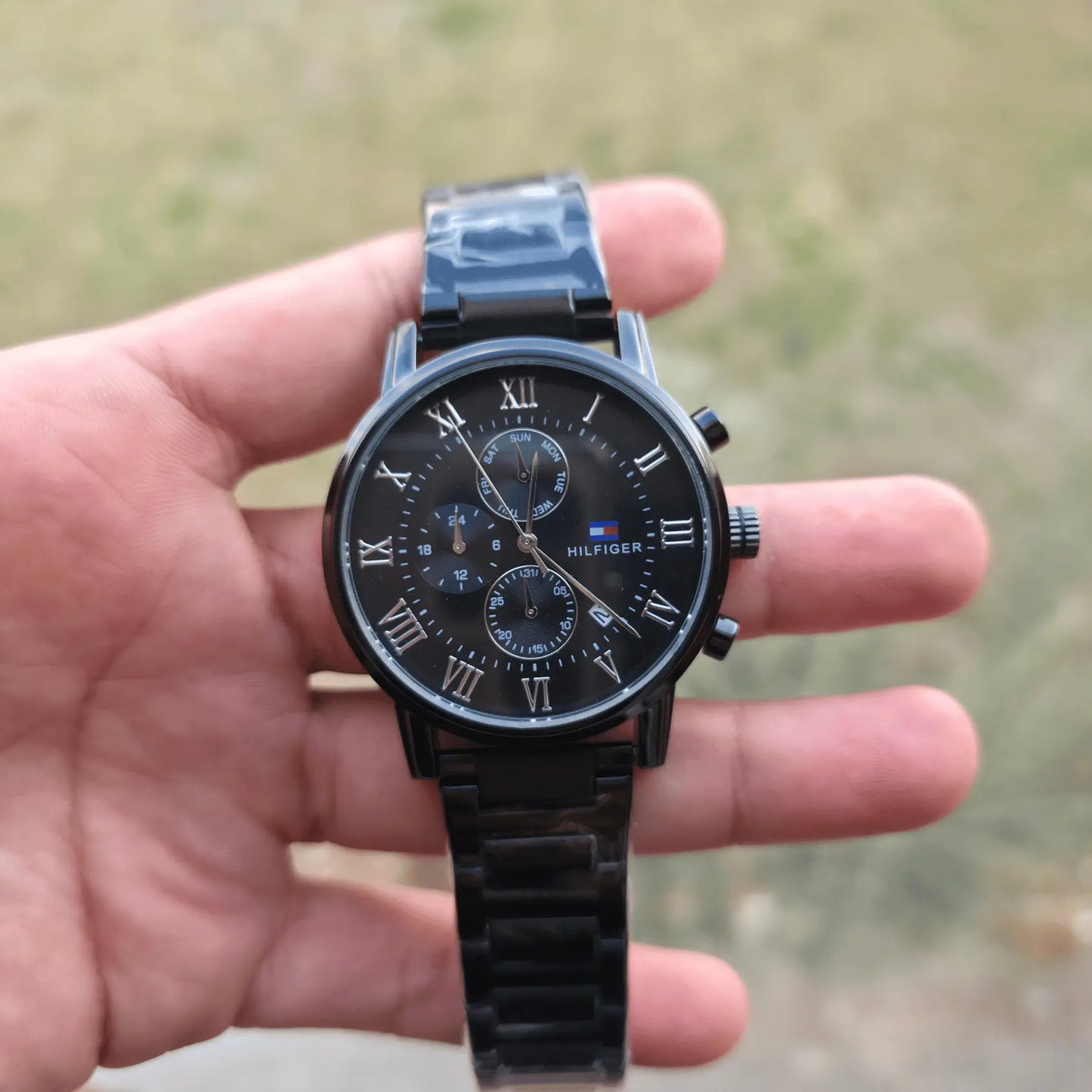 Tommy Metal Watch Black-Black