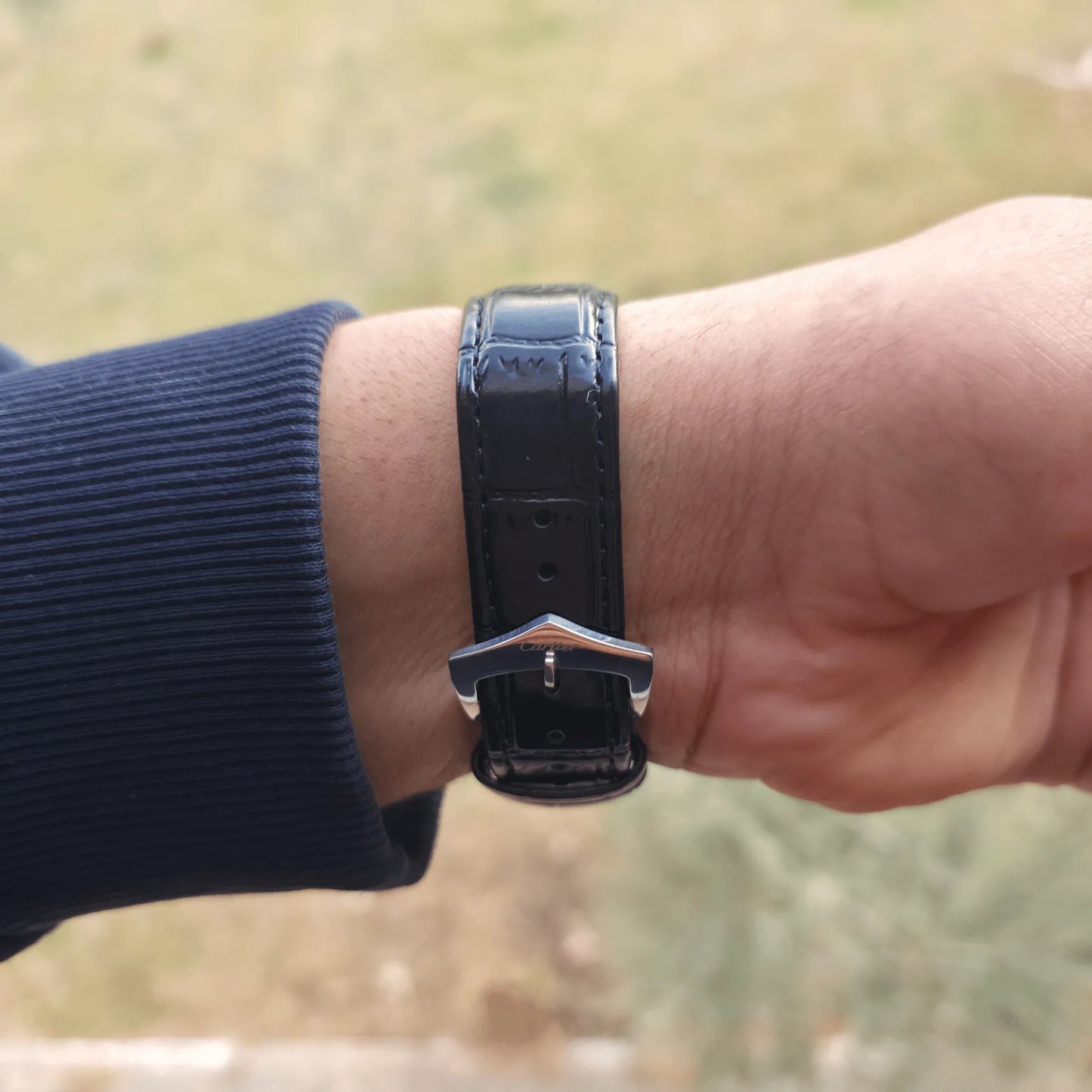 Cartier Tank Leather Black - Black