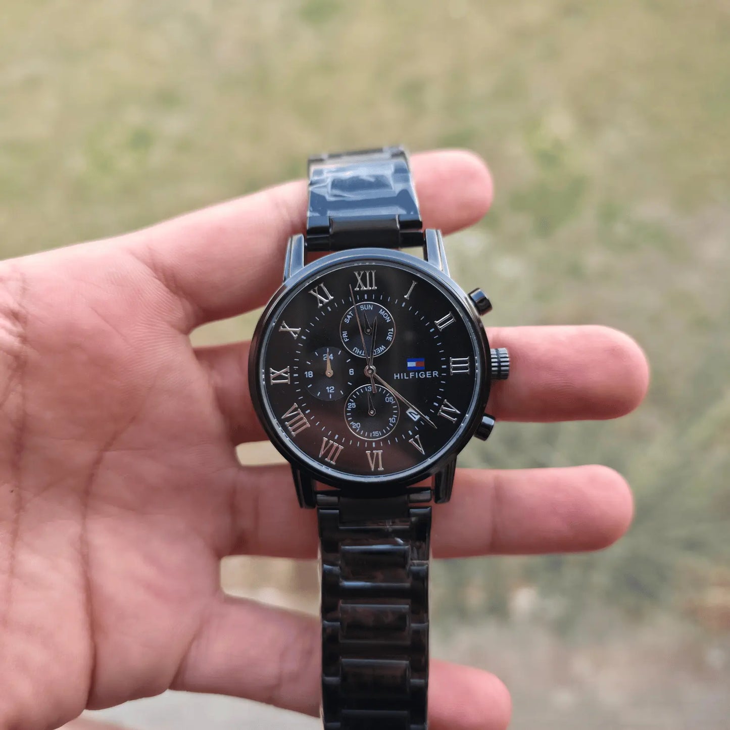 Tommy Metal Watch Black-Black