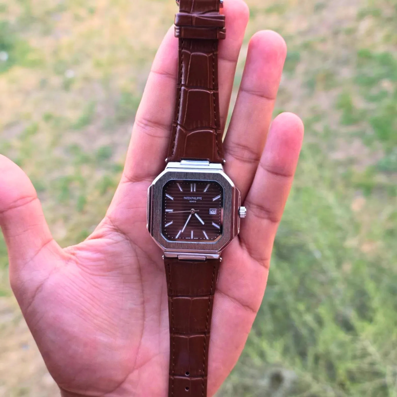 Patek Philippe Square Leather Strap
