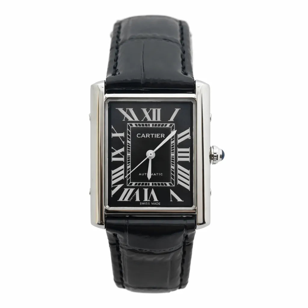Cartier Tank Leather Black - Black